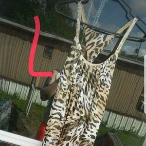 Cheetah shirt-mini dress